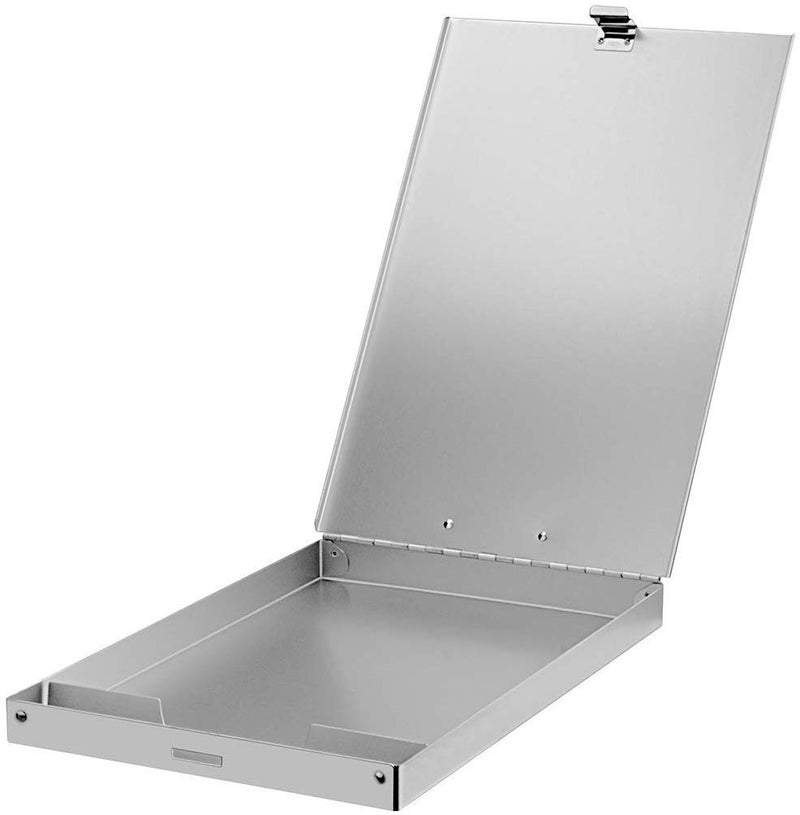 ZCZN Recycled Aluminum Storage Clipboard, Clipboard Box, Form Holder, Suitable for School, Office, Jobsite or Medical Staff, 9.25 x 13.78 Inches, Silver - Image 4